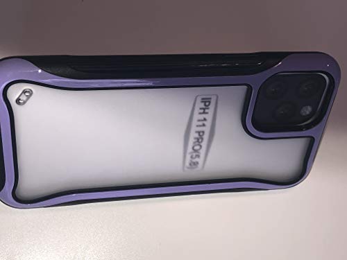 Hybrid Hard PC Soft Bumper Frame CoverIPHONE 11 PRO -Purple