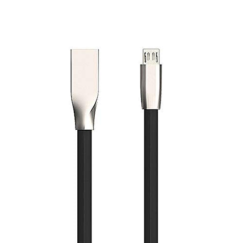 SFY (2 PC) 3Ft Flat Noodle Rhombus Zinc Alloy USB Cable,Flat Micro Colorful Noodle USB Data Changing Cable for Mobile Phone