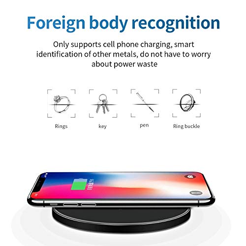 SFY Wireless Charger Ultra Slim Wireless  Charger - White/Silver