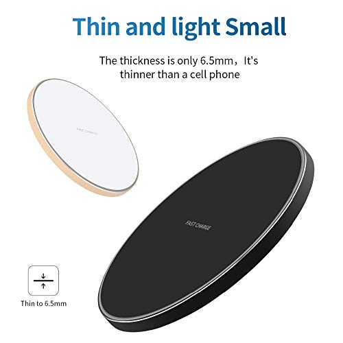 SFY Wireless Charger Ultra Slim Wireless  Charger - White/Silver