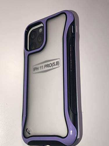 Hybrid Hard PC Soft Bumper Frame CoverIPHONE 11 PRO -Purple