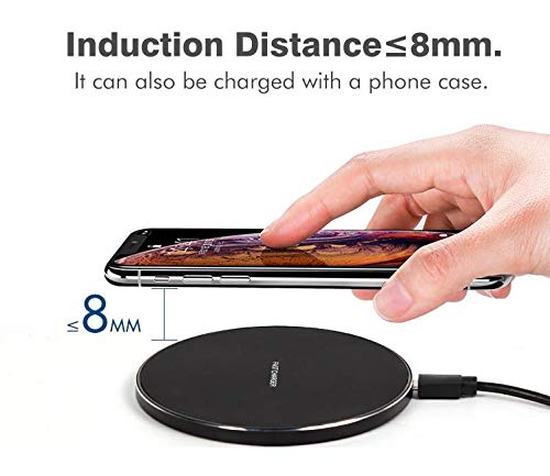 SFY Wireless Charger Ultra Slim Wireless  Charger - White/Silver