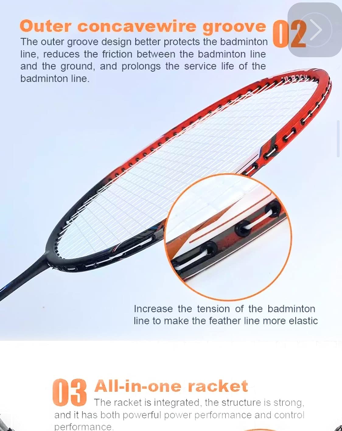 2 pcs Aluminum Alloy Frame Carbon Shaft Badminton Rackets Sets with The Bag , 3pc Feather shuttlecocks