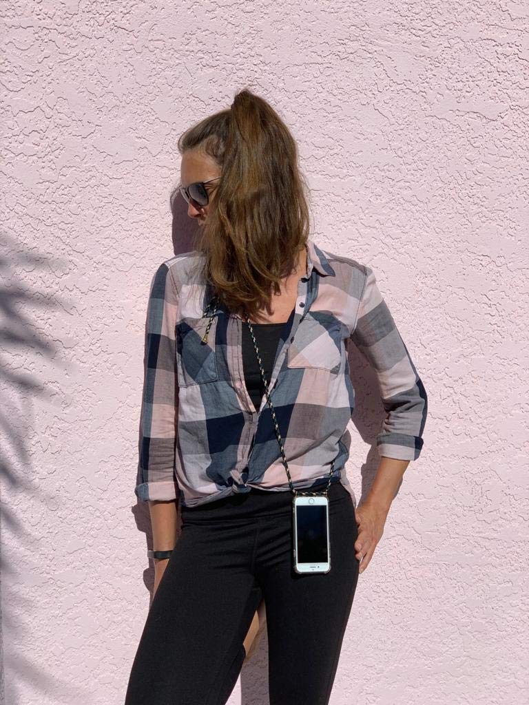 Transparent Soft TPU Cell Phone Case with Lanyard Necklace Shoulder Neck Strap Rope Cord for iphonex/xs