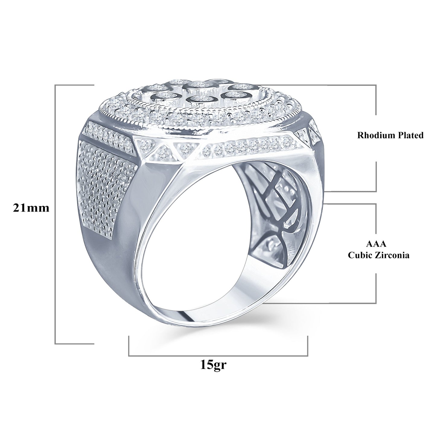 ENORMOUS 925 SILVER RING  | 9210331