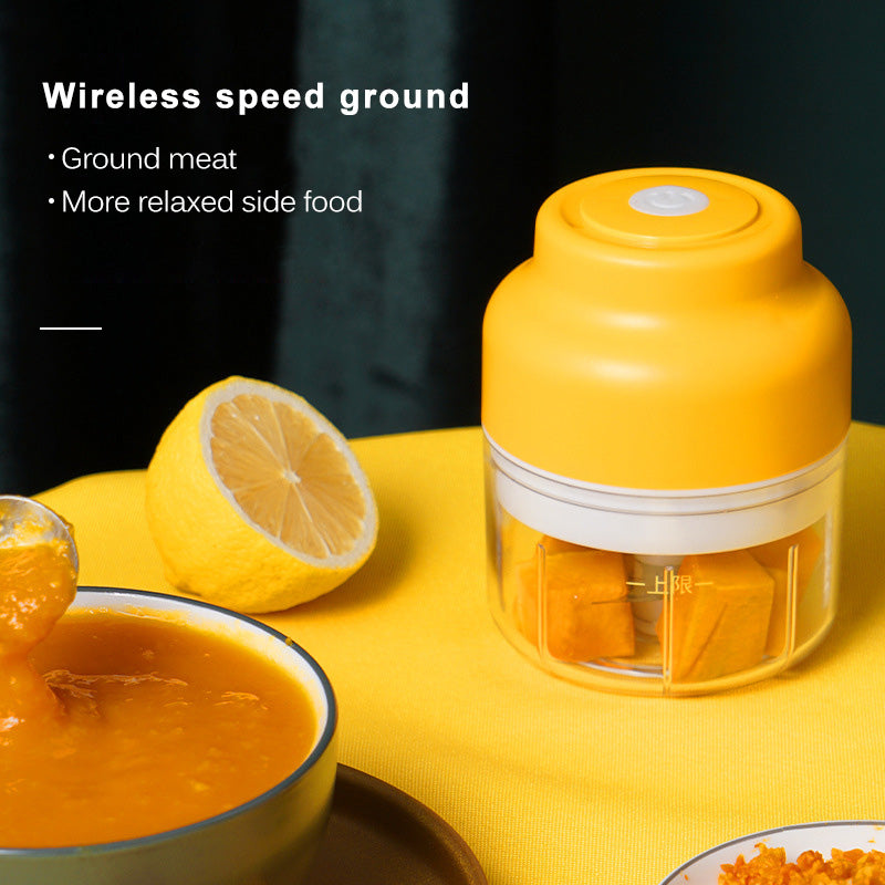 Hot Selling Electric Small Food Chopper Rechargeable Food Processor Mini Kitchen Food Choppe