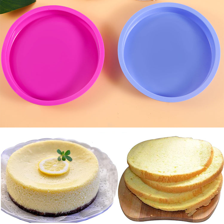 4 pc 8" shallow Cute Baking Oven Cake Making Molds Animal Silicone Molds For Children