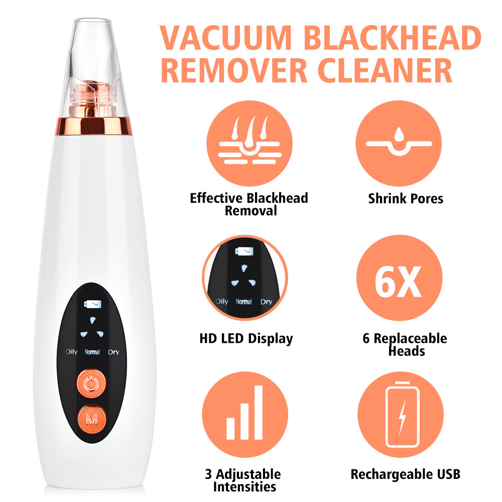 Electronic Professional Skin Face Deep Nose Pore Pore Cleaner Vaccum microdermabrasion Blackhead Suction Remover