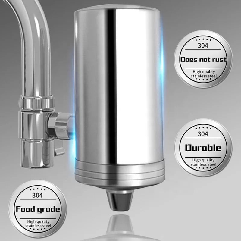 Stainless Faucet Mount Steel Tap Water Filter with Ultrafiltration Membrane Reduce Faucet Water Purifier