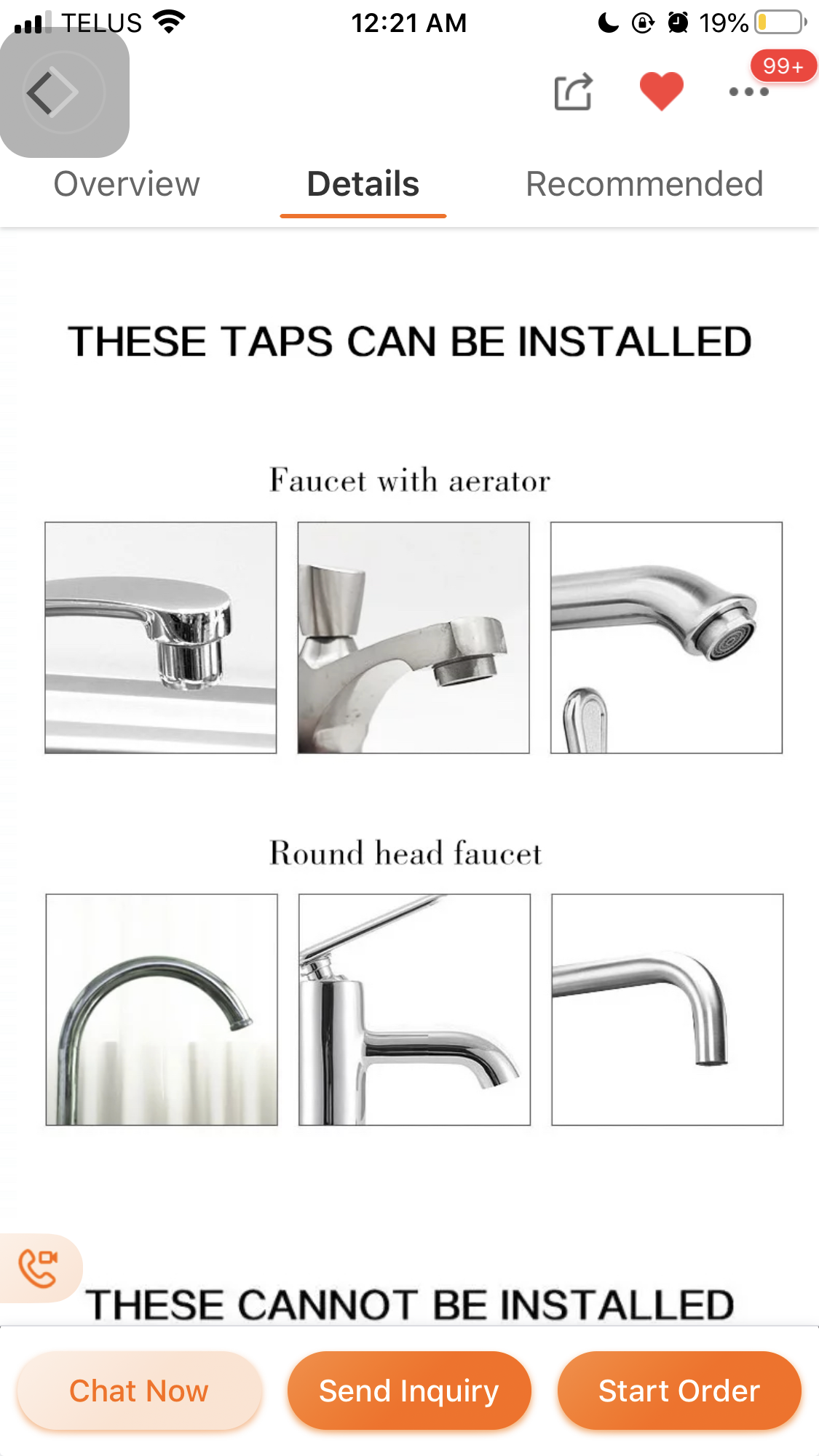 Stainless Faucet Mount Steel Tap Water Filter with Ultrafiltration Membrane Reduce Faucet Water Purifier